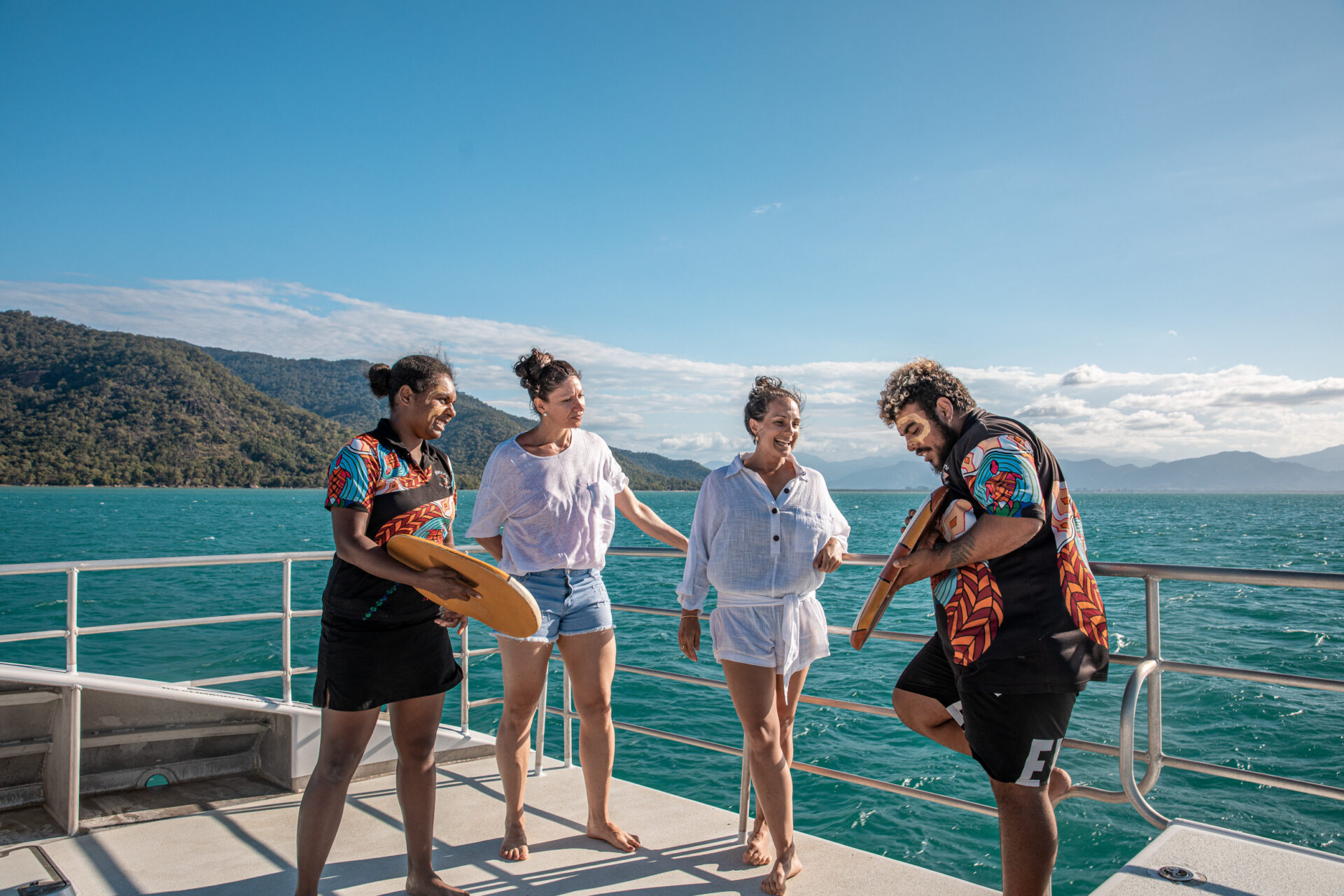 Learning about Indigneous culture onboard the boat