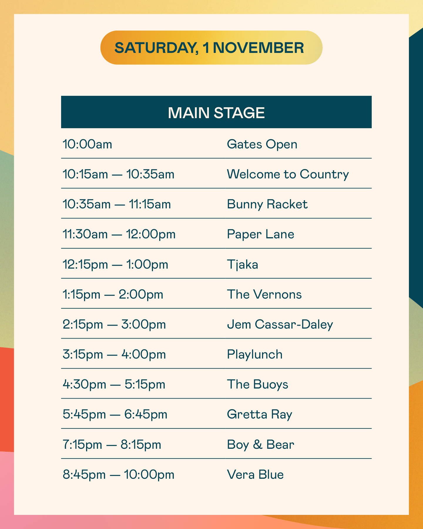 TLS Set Times 2310255