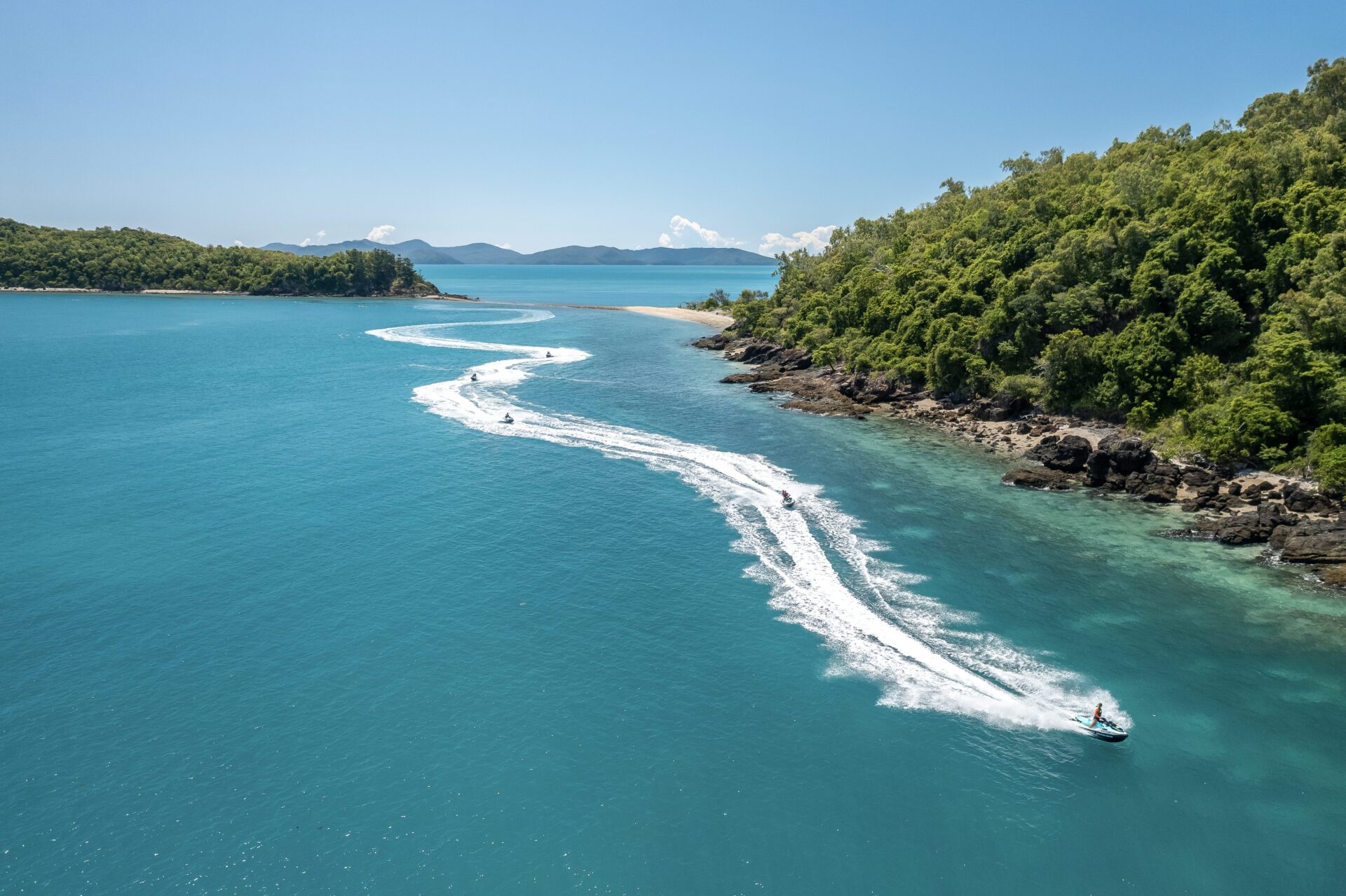 Guests on the Island Adventure Tour exploring South Molle and Daydream Islands
