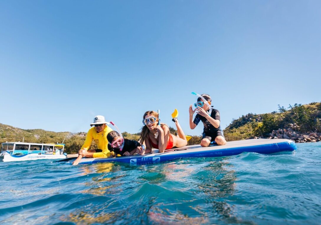 Emmah Money's family experiencing the Great Barrier Reef on the full day Discovery Tour